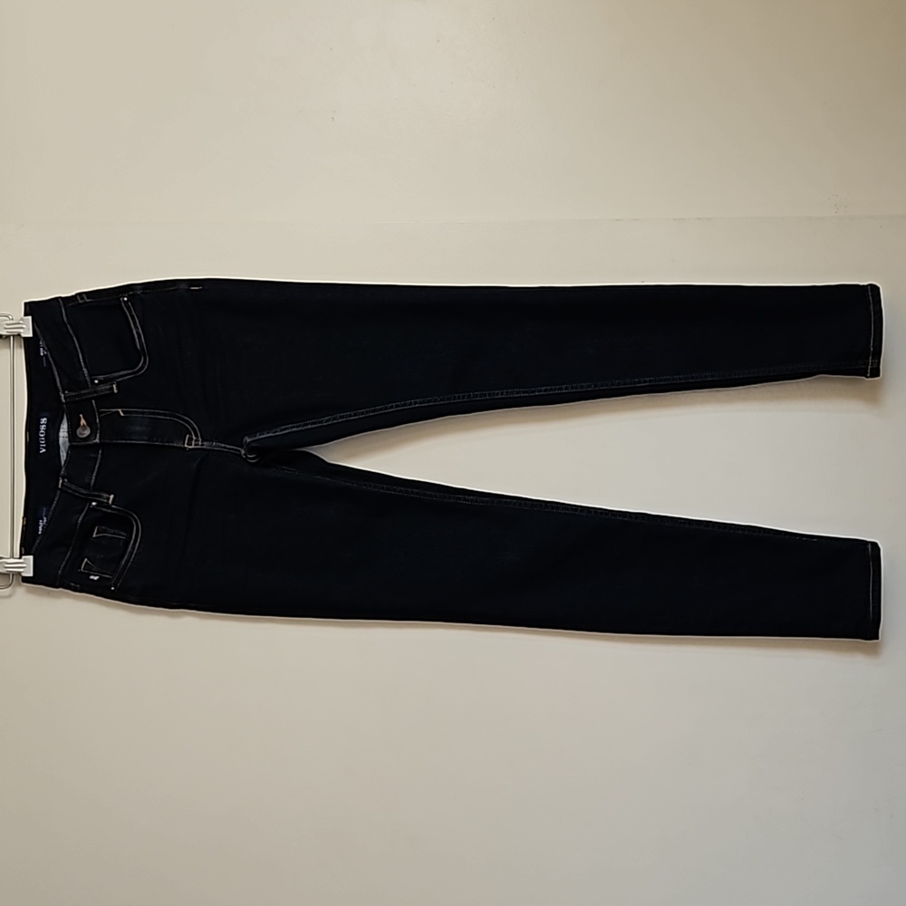 Vigoss Marley Super Skinny Jeans Mid Rise Dark Blue Wash Size W24 L29